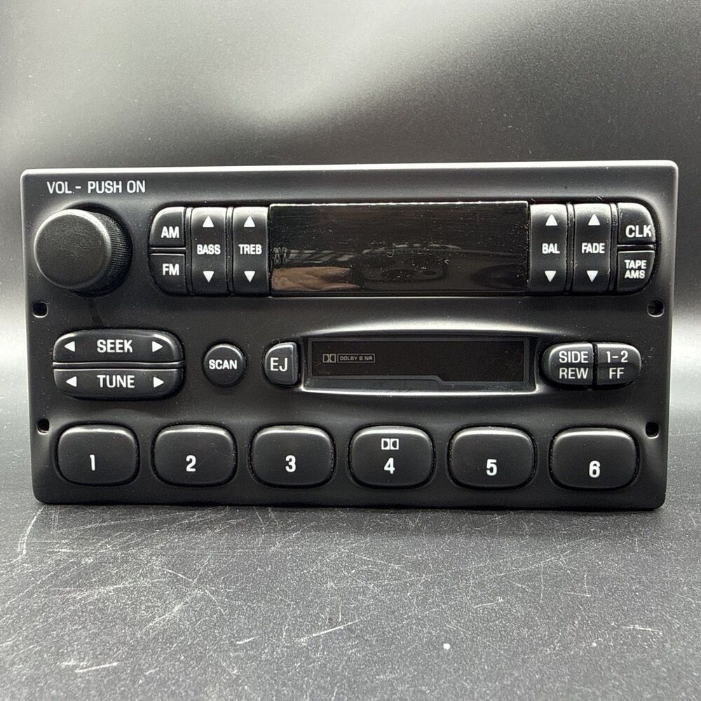 Ford Mercury 2000 Grand Marquis Oem Am/Fm Cassette Radio F8VF-19B132-AA Tested